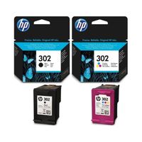 HP oryginalny tusz 302 2-Pack zestaw black/tri-color X4D37AE