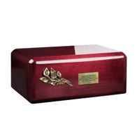 Drewniana urna pogrzebowa Urna na prochy dla dorosłych / Plakietka