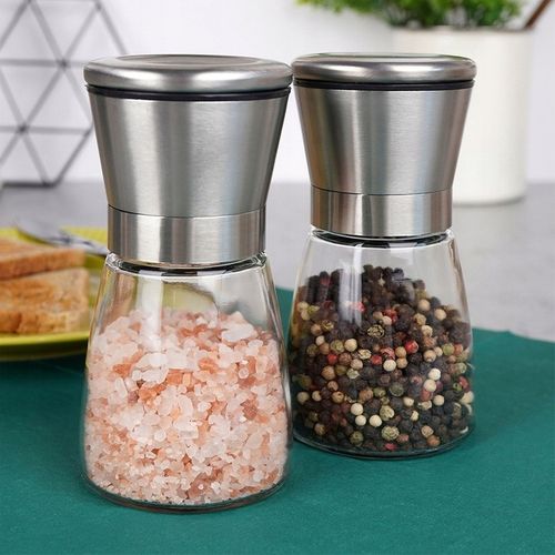 2x Młynki KUCHENNE zestaw komplet młynków do mielenia pieprzu soli przypraw na Arena.pl