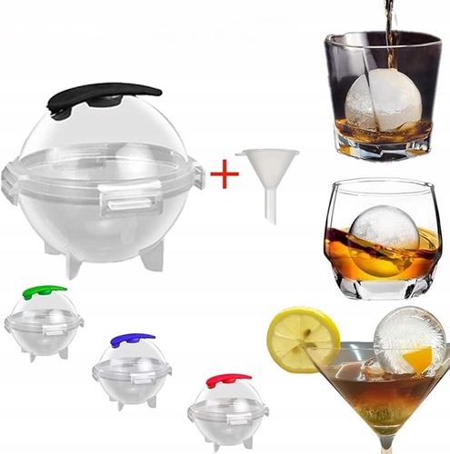 Formy Foremki Okrągłe Do Kostek Lodu Zestaw 4 Szt na Arena.pl