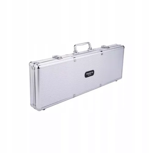 Żetony 14g Zestaw do Pokera 500 szt w Srebrnej Walizce 2 Talie Kart-Kości na Arena.pl