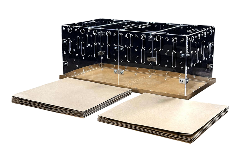 Mata Podłogowa do Klatki Papier Kraft 60x30 cm Zestaw 8 Sztuk Jednorazowe zdjęcie 1