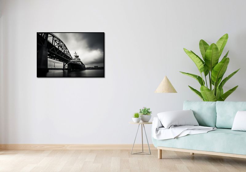 Plakat 91,5x61cm Statek przy Moście zdjęcie 4
