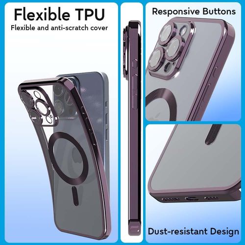 Etui iPhone 15 Pro Max – fioletowe, MagSafe na Arena.pl