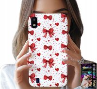 ETUI DO SAMSUNG A10 - CZERWONE WSTĄŻKI WSTĄŻKA MODNE WZORY