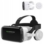 Okulary gogle VR 3D 360 Shinecon G06EB z słuchawkami do telefonu