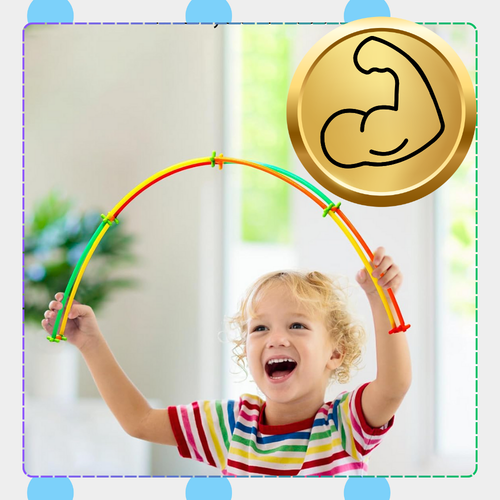 zestaw klocków konstrukcyjnych 800 elementów kreatywne słomki dla dzieci na Arena.pl