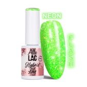 Lakier hybrydowy LED/UV Gel Polish Greens Flash Glitter Green AlleLac 6g
