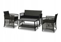 Zestaw ogrodowy Kama Corciano Sofa fotele Stolik Meble ogrodowe kawowy