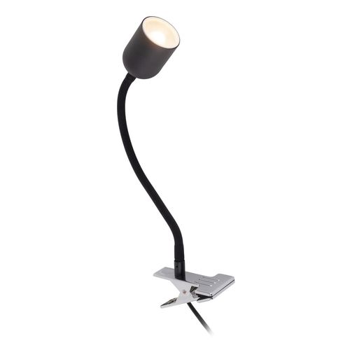 Lampka nocna z klipsem tuba Top 4561 TK Lighting metalowa czarna na Arena.pl
