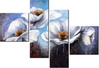 100 70CM OBRAZ 4 ELEM ALPEJSKIE MAKI DRUK PŁÓTNO RAMA