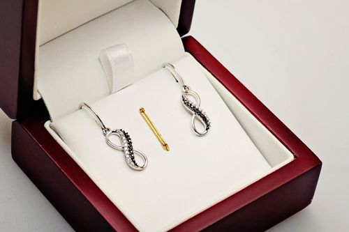 Złote kolczyki KBD3873 - Diament na Arena.pl