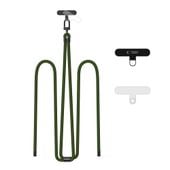 tech-protect c7s rope crossbody strap hunter green/black