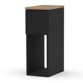 Szafka Nocna Mała Nowoczesna Nakastlik Stolik Loft 1 Szuflada Czarny Wotan