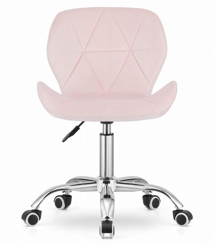 Krzesło obrotowe AVOLA aksamit - róż na Arena.pl