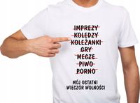 KOSZULKA KOSZULKI na WIECZÓR KAWALERSKI śmieszne