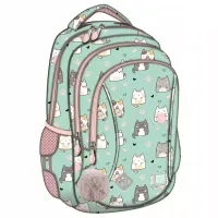 PLECAK SZKOLNY TORNISTER DLA DZIEWCZYNKI KLASA 1 3 KOT KOTKI