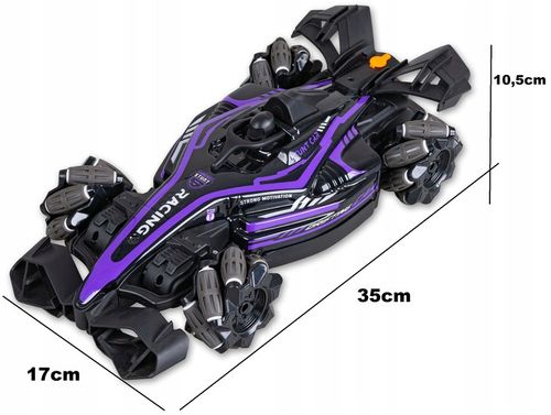 SAMOCHÓD ZDALNIE STEROWANY RC FORMUŁA NA PILOT AUTO PODŚWIETLENIE LED 4x4 na Arena.pl