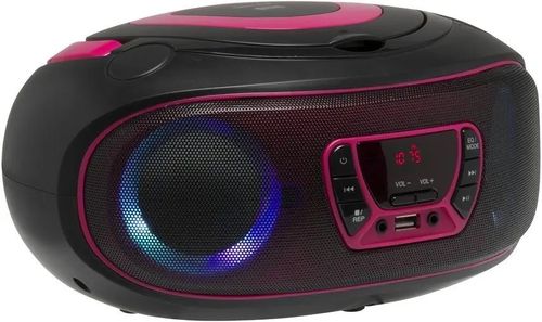 Radio FM Bluetooth BOOMBOX odtwarzacz CD efekty świetlne USB aux Jack 3.5mm na Arena.pl