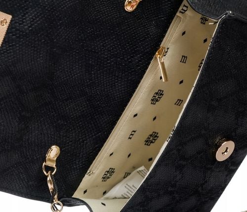 TOREBKA LISTONOSZKA MONNARI WIZYTOWA KOPERTÓWKA Czarna na łańcuszku na Arena.pl