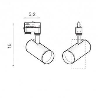 Lampa szynowa Kirke AZ4659 LED 10W 3000K 3-fazowa do sypialni biała na Arena.pl