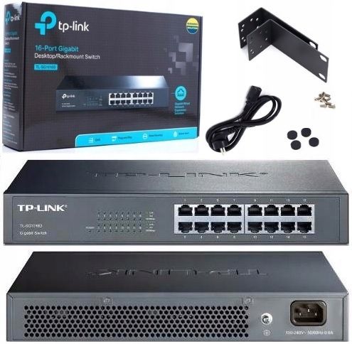 TP-LINK TL-SG1016D SWITCH 16 PORT GIGABIT DSK RACK na Arena.pl