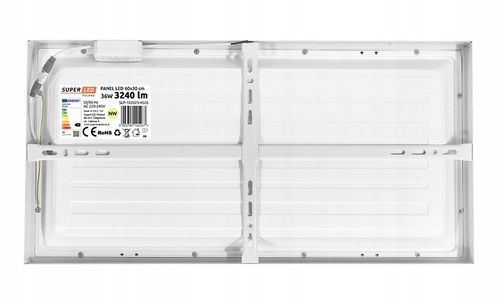 Panel LED Sufitowy 36W Plafon Natynkowy 60 x 30cm CCD PREMIUM SuperLED na Arena.pl