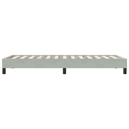 Łóżko Box Spring bez materaca Jasnoszary 80x210 cm Aksamit na Arena.pl