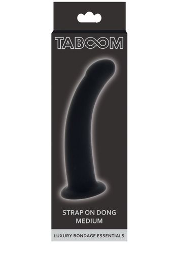 silikonowe dildo strap-on dong black medium taboom na Arena.pl