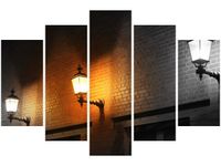 100CM 150CM OBRAZ 5 ELEM NOCNY ŚWIETLIK ŚCIENNY