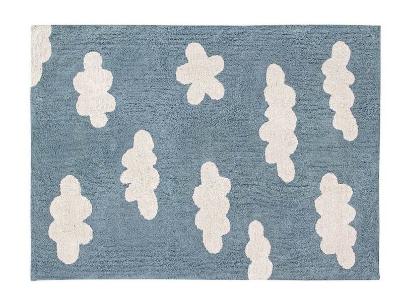 Lorena Canals Dywan bawełniany Clouds Vintage Azul zdjęcie 1