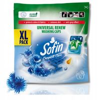 Sofin Kapsułki do Prania Białego i Jasnego Vegan Ochrona Kolorów XL 42szt