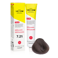 ALFAPARF YELLOW Farba do włosów 7.21 Średni fioletowo popielaty blond 100ml