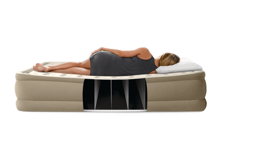 Dwuosobowy Materac Dmuchany 152x203x46 cm łóżko pompka 220V INTEX 64428ND na Arena.pl