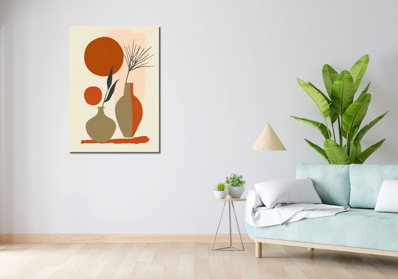Obraz 70x100cm Wazy w Czerwieni zdjęcie 2