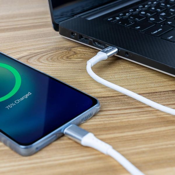 Kabel USB typ-C - USB typ-C eXtremestyle Ampere (2 m, biały) zdjęcie 6