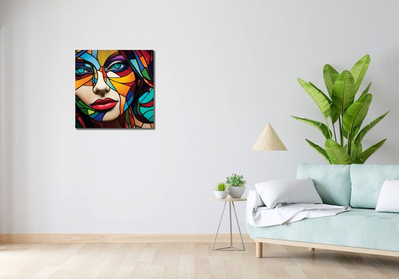 Obraz 60x60cm Spójrz Mi W Oczy zdjęcie 2