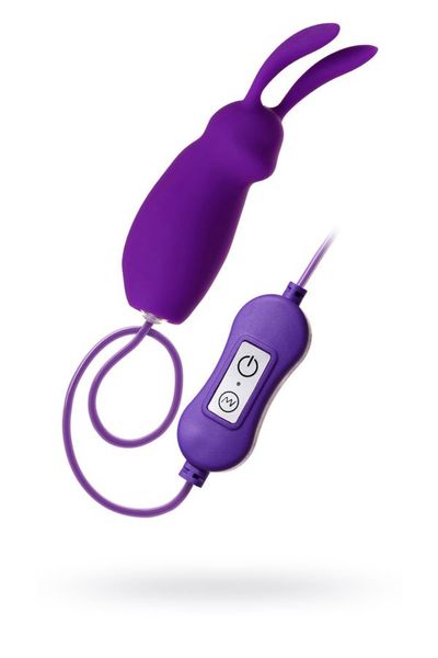 A-TOYS, Vibro egg 'Bunny', with control panel, silicone, violet zdjęcie 1