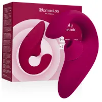 womanizer blend rabbit - stymulator powietrzny i wibracyjny, żywy roż