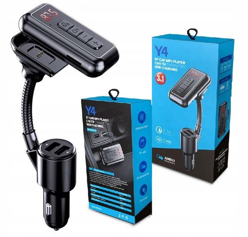 TRANSMITER FM BLUETOOTH ODBIORNIK AUX UNIWERSALNY na Arena.pl