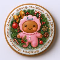 CIASTKO LUKROWANE MAMIK FAMILY EWA ROZ.S KOŁO RĘCZNIE ROBIONE