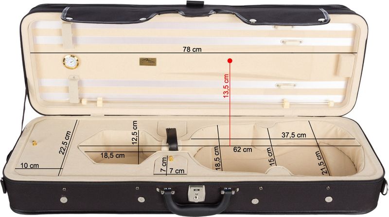 Futerał skrzypcowy skrzypce City 4/4 M-case Kremowy zdjęcie 2