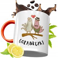 Kubek Pomarańczowy Dla Dziewczyny Na Prezent Z Nadrukiem Ze Zdjęciem