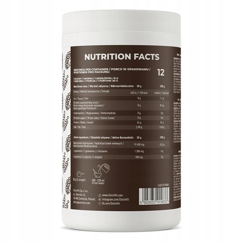 MASA HYDROLIZAT BIAŁKO WOŁOWE BCAA EAA OSTROVIT BEFFF PROTEIN KEBEB 360 G na Arena.pl