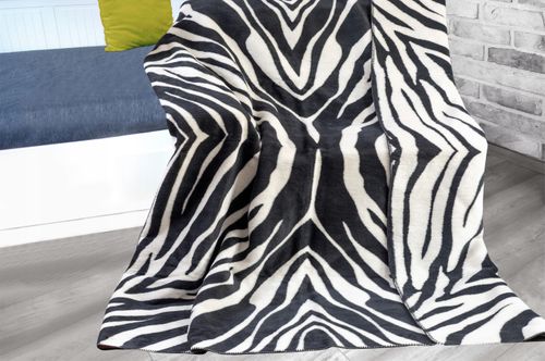 Koc Glamour Zebra 150x200 Greno na Arena.pl