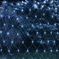 Siatka Kurtyna LED 3x3m 320 LED Biała Zimna Lampki Choinkowe Zewnętrzne