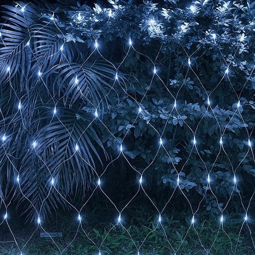 Siatka Kurtyna LED 3x3m 320 LED Biała Zimna Lampki Choinkowe Zewnętrzne na Arena.pl