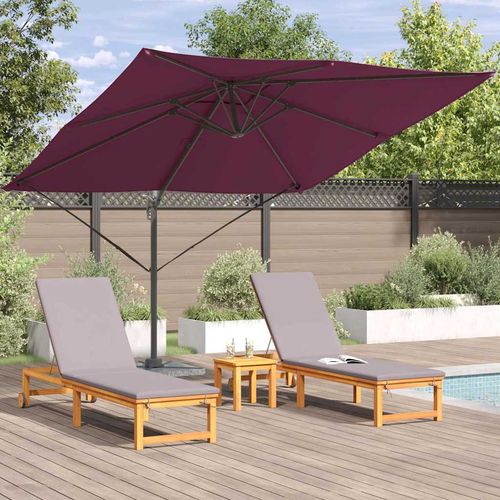 Parasol Roma Czerwony 286 x 285 x 265 cm Poliester i aluminium na Arena.pl