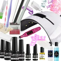 Zestaw do HYBRYD LAMPA 48W LED UV FREZARKA FREZ CERAMICZNY AKCESORIA