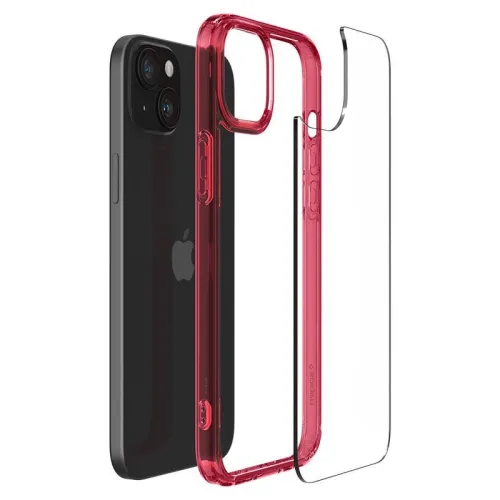 etui spigen ultra hybrid na iphone 15 plus - czerwone na Arena.pl